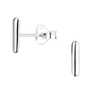 Sterling Silver Letter I Stud Earrings